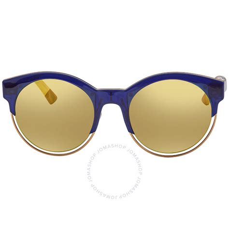 Dior Sideral 1 Gold Round Ladies Sunglasses DIORSIDERAL1 